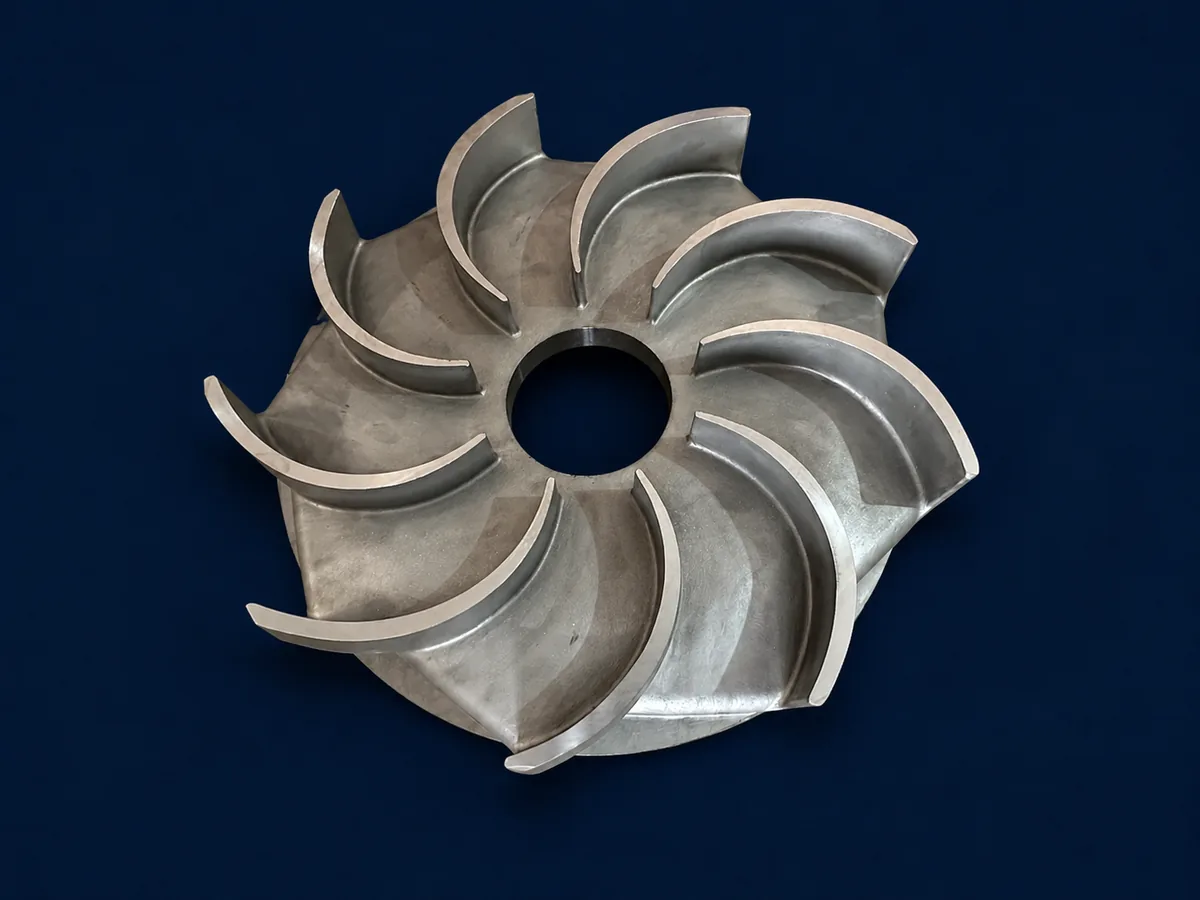 Finished impeller component manufacturing reference